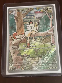 Pokemon Meowth Phantasmal Flames Illustration Rare 106/094 PFL EN NM pack fresh - Image 1