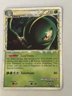 Meganium Prime HGSS08 Holo Foil Pokemon TCG - Image 1