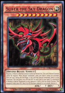 Slifer the Sky Dragon LDK2-ENS01 Ultra Rare Legendary Decks II Yu-Gi-Oh NM - Image 1