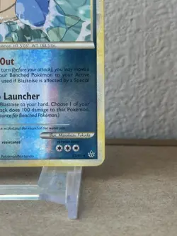 Pokemon Unleashed Blastoise HS 13/95 Reverse Holo Rare Card 2010 LP++ - Image 5