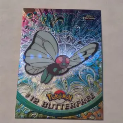 Topps Chrome Pokemon Butterfree #12 TV Animation Edition Holo Card English - Image 1