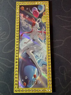 Goddess Uta Balloon Premium Metal Diamond Card Waifu Doujin One Piece Character - Image 1