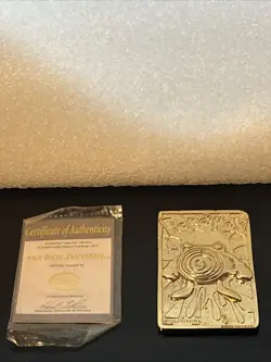 Vintage POLIWHIRL BK Pokemon 23k Gold Plated Card & Certificate of Authenticity - Image 3