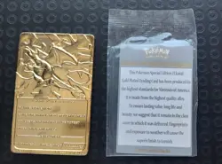1999 Nintendo Burger King 23K Gold Plated CHARIZARD Trading Card w/ CoA - Image 2