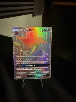 Pokemon TCG Espeon GX 152/149 SM Base Set Secret Rare Full Art Holo Card - Image 1