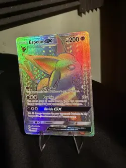 Pokemon TCG Espeon GX 152/149 SM Base Set Secret Rare Full Art Holo Card - Image 2