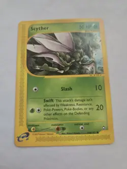 Scyther #106 Aquapolis Pokemon Card - MP - Image 1