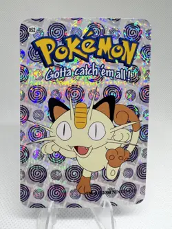 Meowth #52 - Vintage Vending Machine Prism Sticker 2000 - Pokemon Card - Image 1
