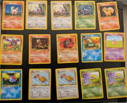 Vintage Pokemon 1999 Card Lot - 60 cards - Rare Base Set, Jungle & Fossil - Image 1