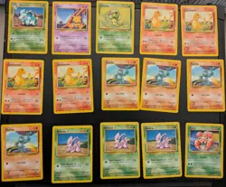Vintage Pokemon 1999 Card Lot - 60 cards - Rare Base Set, Jungle & Fossil - Image 2
