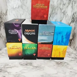 Lot of 9 MTG Magic The Gathering Empty Card Storage Bundle Boxes Collectible - Image 1