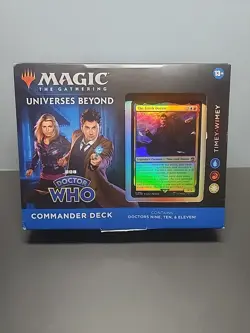Magic The Gathering Doctor Who Commander Deck – Timey-Wimey 100-Card Deck, 2-... - Image 1
