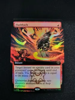 MTG Flashback Extended Art Foil 0333 Strixhaven SOS NM - Image 1