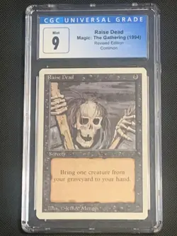 1994 Magic: The Gathering - Revised(3rd) - RAISE DEAD - Common - CGC MINT 9 - Image 1