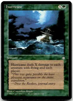 MTG Hurricane Ice Age ICE #249 uncommon LP FILL YOUR SET!! Vintage Magic - Image 1