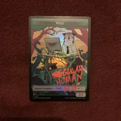 Wolf Token Secret Lair Drop Foil - Image 1