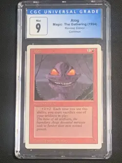 1994 Magic: The Gathering - Revised(3rd) - ATOG - Common - CGC MINT 9 - Image 1