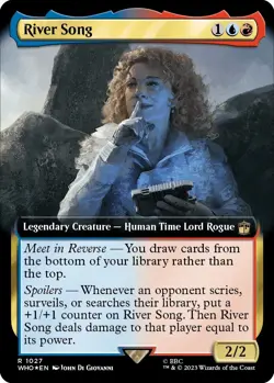 MTG Foil - River Song (Extended Art) (Surge Foil) - 1027 / NM / English - Image 1