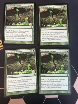 4x Gelatinous Genesis (183) Rise of the Eldrazi LP MTG Magic Gathering x4 - Image 1