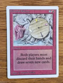 MTG Wheel of Fortune, Unlimited Edition, Lightly Played Condition - Image 3