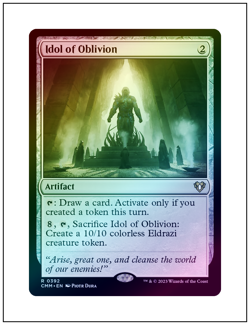Idol of Oblivion, Foil, Commander Masters, Magic the Gathering MTG NM - Image 1