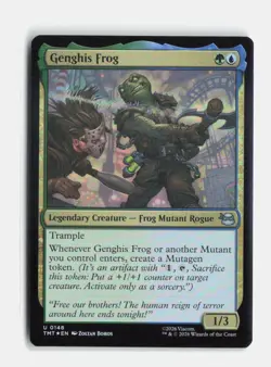 Genghis Frog 148 Foil Teenage Mutant Ninja Turtles MTG NM - Image 1