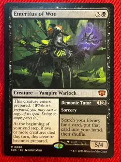 Near Mint - Emeritus of Woe SOS 080 - Secrets of Strixhaven (MTG) - Image 1