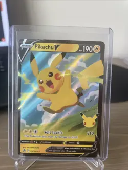 Pokemon TCG Pikachu V Sword & Shield SWSH143 Holo Promo Promo - Image 1
