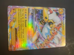 ULTRA RARE Mega M Ampharos EX 28/98 XY Ancient Origins Pokemon TCG Holo Foil LP+ - Image 3