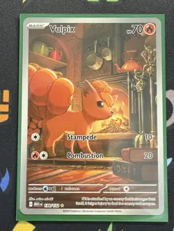 Pokemon Mega Evolution Vulpix IR 138/132 NM Pack Fresh English - In Hand - Image 1