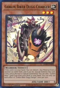 Yugioh! Goblin Biker Dugg Charger - PHNI-EN008 - Ultra Rare - 1st Edition Near M - Image 1