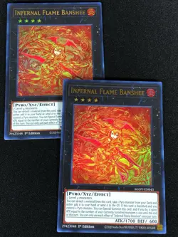 Yugioh Infernal Flame Banshee AGOV-EN043 1st ULTRA x2 (NM) - Image 1