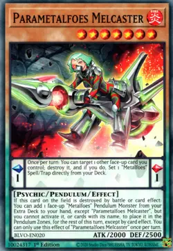 x3 Parametalfoes Melcaster - BLVO-EN020 - Common - 1st Edition Yu-Gi-Oh! M/NM - Image 1