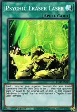 x3 Psychic Eraser Laser - BLVO-EN089 - Super Rare - 1st Edition Yu-Gi-Oh! M/NM - Image 1