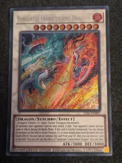 Yugioh Sangenpai Transcendent Dragon 25LP- EN007 Secret Rare NM - Image 1