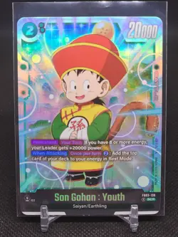 Son Gohan Youth FB03-139 SCR Secret Rare Dragon Ball Card Fusion World - Image 1