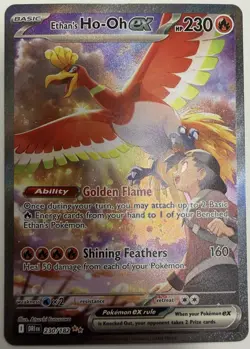 2025 Pokemon Ethan's Ho-Oh ex 230/182 Sv10: Destined Rivals Holo NM - Image 1