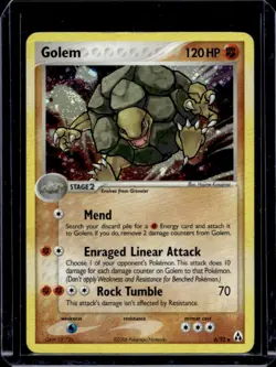2006 Pokemon EX Legend Maker Golem Holo #6/92 - Image 1