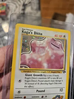 Pokemon TCG Koga's Ditto Gym Challenge 10/132 Holo Unlimited Holo Rare - Image 4