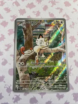 Pokemon Meowth 106/094 Me02 Phantasmal Flames Illustration Rare Holo English - Image 1