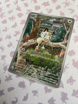 Pokemon Meowth 106/094 Me02 Phantasmal Flames Illustration Rare Holo English - Image 3