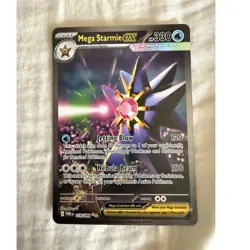 Pokemon TCG Mega Starmie EX 118/088 Evolutions Secret Rare Full Art Holo - Image 1