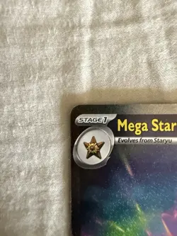 Pokemon TCG Mega Starmie EX 118/088 Evolutions Secret Rare Full Art Holo - Image 2