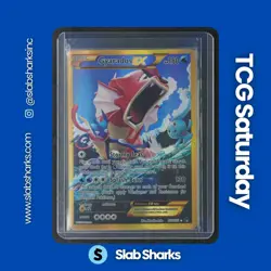 2016 POKEMON XY BREAKPOINT #123/122 GYARADOS EX FULL ART SECRET RARE - Image 1