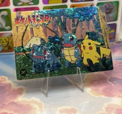 Pokemon Pikachu HOLO Vintage Pocket Monsters Prism Sticker 1998 Bandai Ninetndo - Image 2