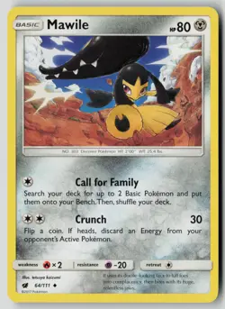 Mawile 64/111 Uncommon Crimson Invasion Pokemon NM - Image 1