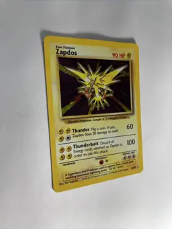 *Holo Bleed*1999 Base Set Zapdos Holo 16/102 Rare WOTC Pokemon Card TCG Original - Image 3