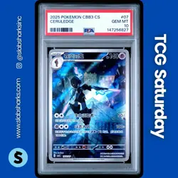 2025 POKEMON S. CHINSESE GEM PACK VOL.3 #1507/07 CERULEDGE TRIPLE RARE PSA 10 - Image 1