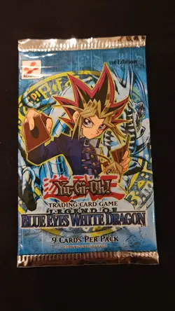 Yu-Gi-Oh! yugioh Legend of Blue-Eyes White Dragon LOB 1st Edition Booster Pack - Image 1