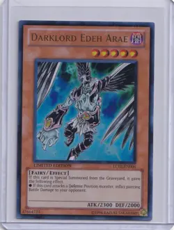 Yugioh Darklord Edeh Arae LC02-EN006 Ultra Rare Limited Edition - Image 1